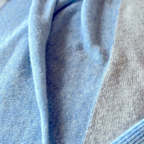 Subtle Luxury 100%Cashmere cocoon Cardigan open front shawl collar blue S/M - Picture 12 of 13